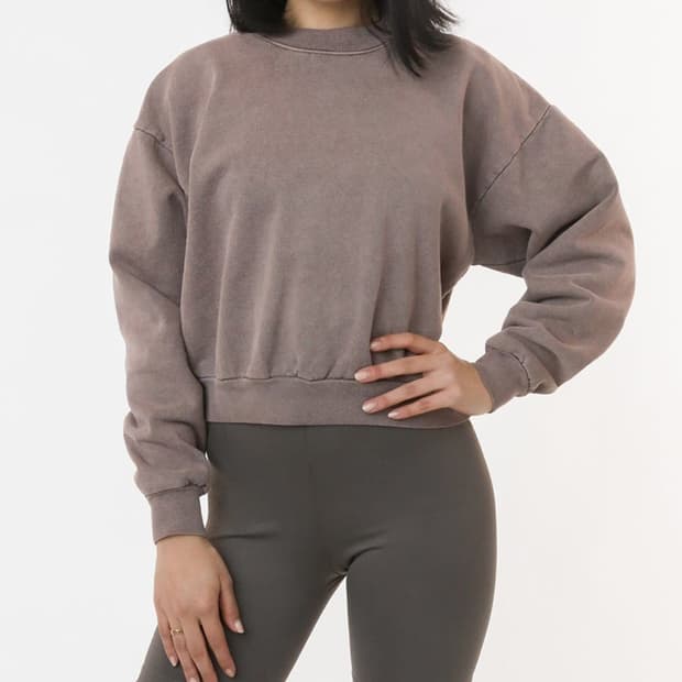Los Angeles Apparel Cropped Sweatshirt