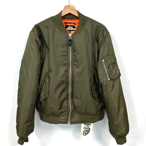 STUSSY X CDG 스투시 X CDG MA-1 마원 봄버 자켓 S