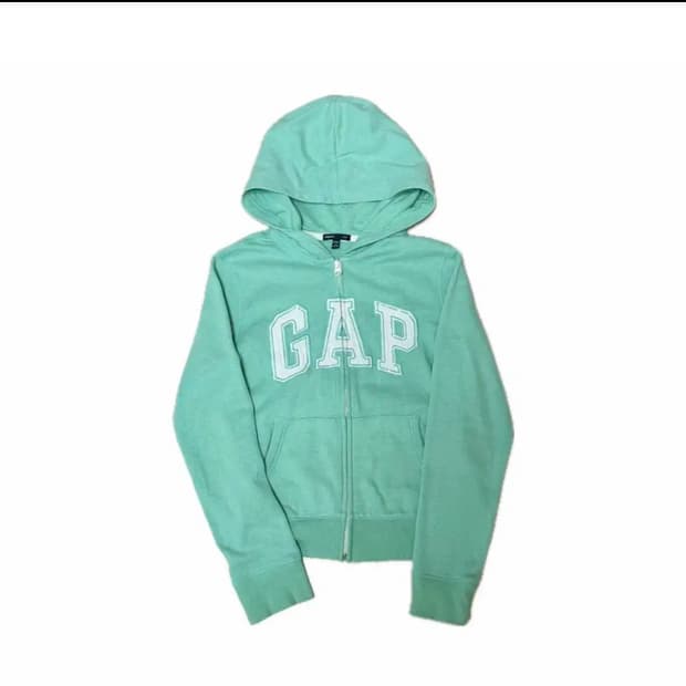 빈티지 GAP 갸루 y2k 갭 민트 후드집업 s