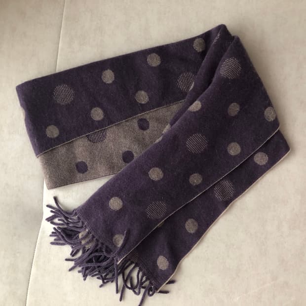 빈티지 도트 머플러