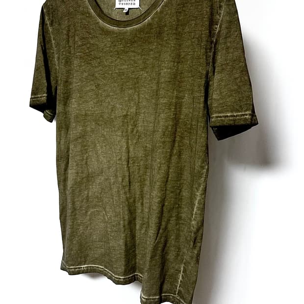Maison Margiela 카키 워시드 슬리브 