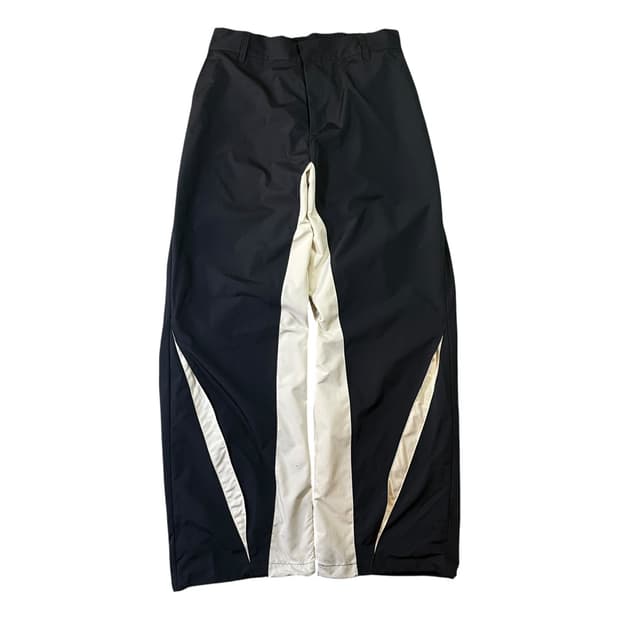 엑스톤즈 배색 커브드 트랙 팬츠