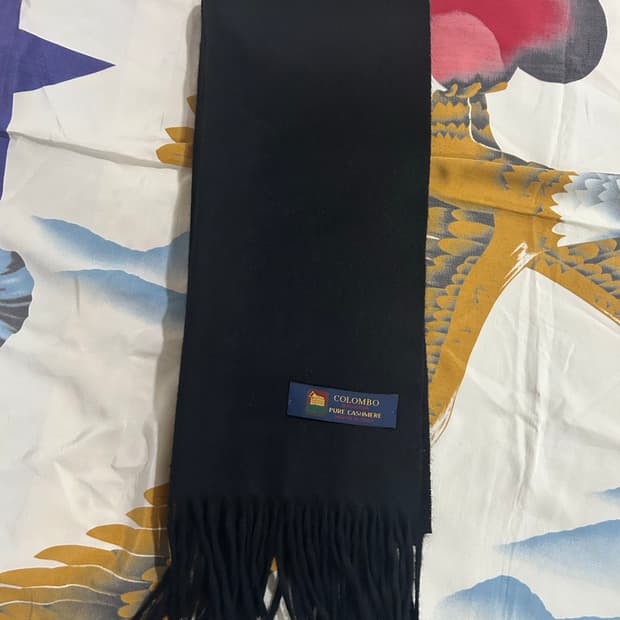 콜롬보 퓨어캐시미어 블랙머플러