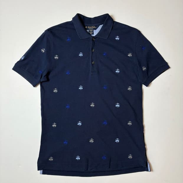 브룩스브라더스 클래식 로고 풀오버 반팔 카라 티셔츠 PN8904