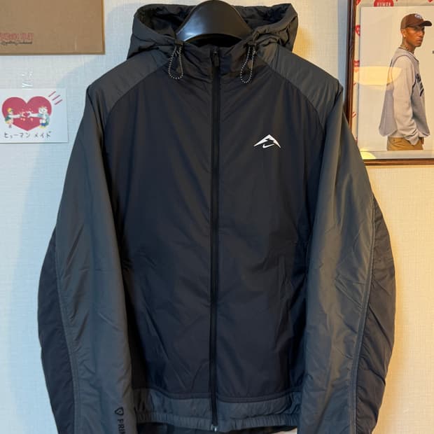 (XXL)나이키 트레일 프리마로프트 러닝 경량패딩 블랙