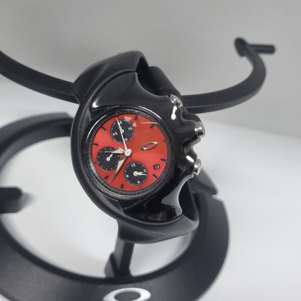 오클리 시계 데토네이터 미사용 블랙크롬