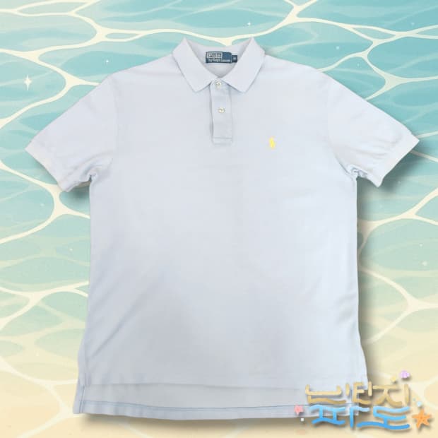 M POLO 폴로랄프로렌 PK 반팔 카라티 하늘색