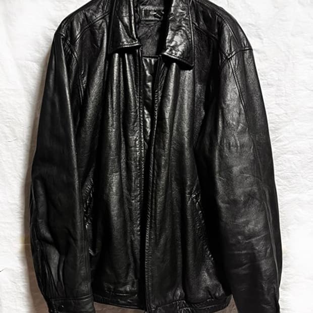 cole brook L 블랙 리얼 가죽자켓