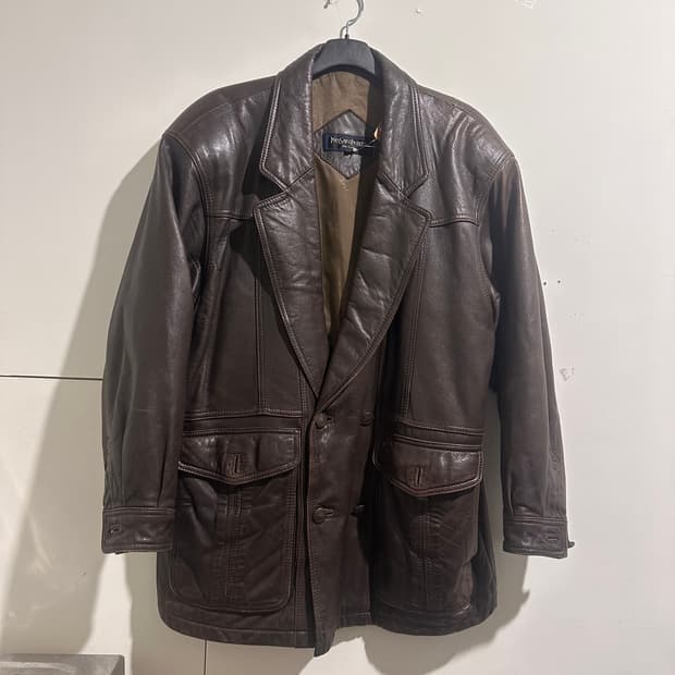 입생로랑 레더 자켓