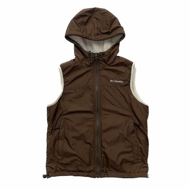 컬럼비아 양면후드조끼