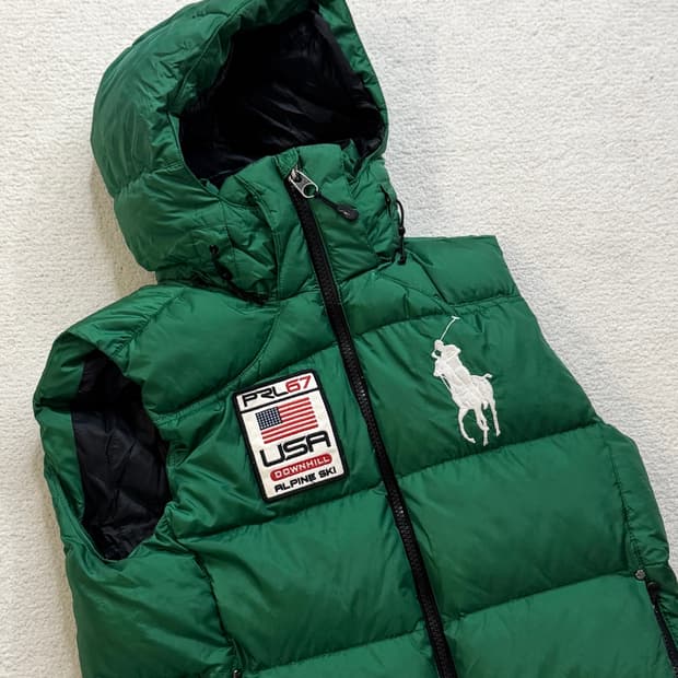 폴로 빅포니 패딩조끼 베스트
