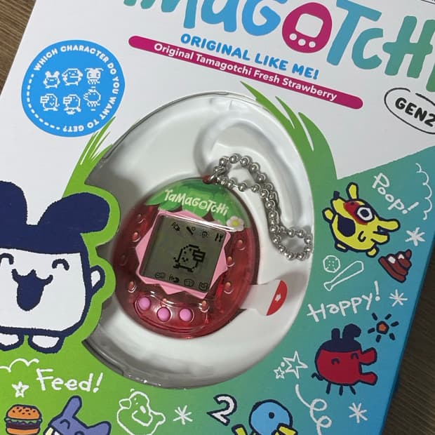 반다이 다마고치 스트로베리 딸기