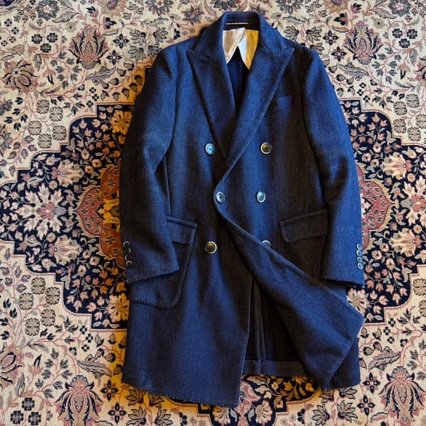 RODA 로다 더블 브레스티드 코트 슬림100