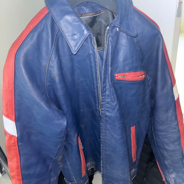 Schott cowhide leather jacket 레이싱 가죽자켓