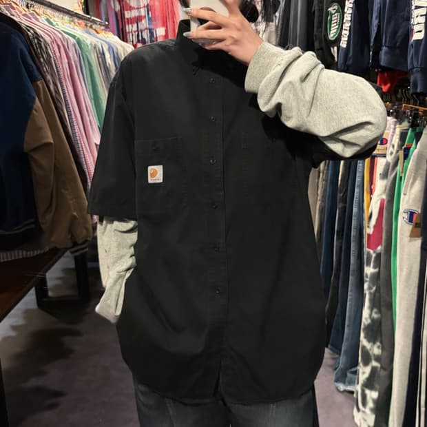 [IM] Carhartt 칼하트 반팔 셔츠 올블랙