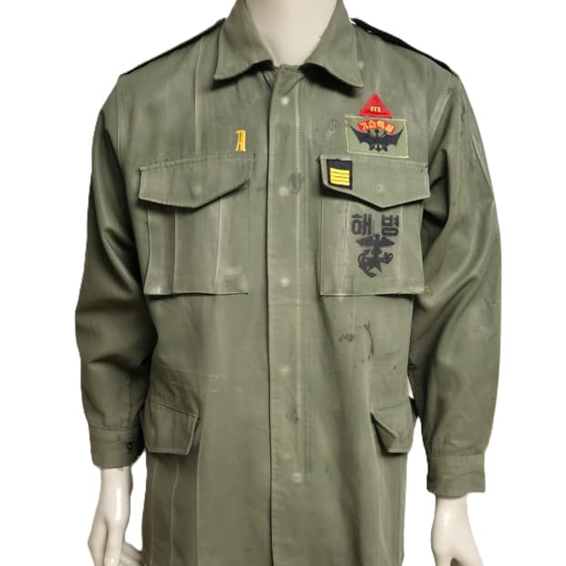해병대 구형 병장 민무늬 야전상의 전투복 상의 자켓 (M)