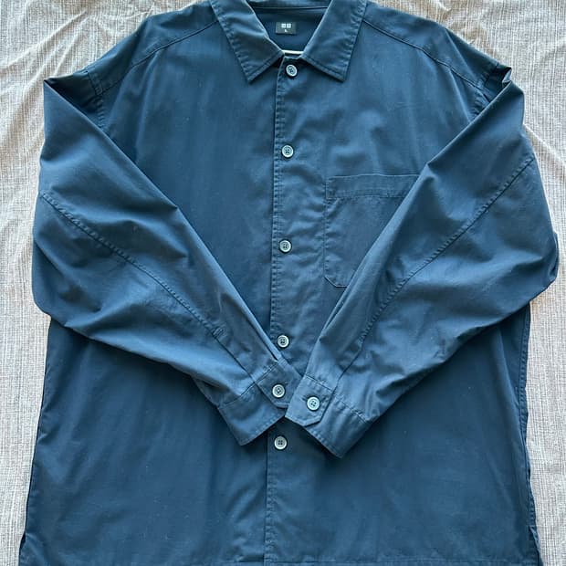 유니클로 셔츠 네이비 XL