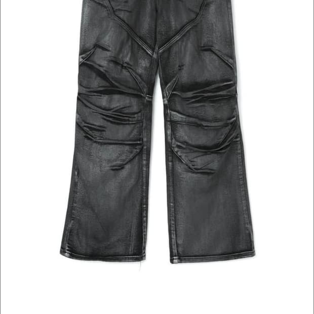 dnsr 코팅 바이커 데님