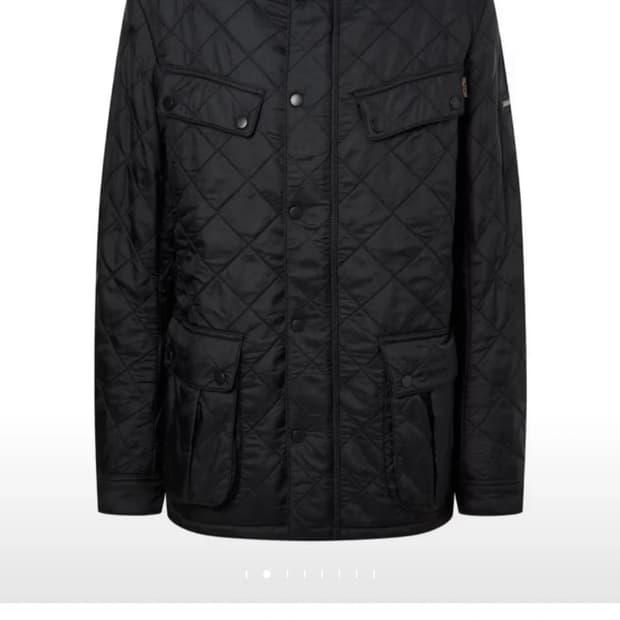 바버 인터네셔널 아리엘 퀼팅자켓 블랙M