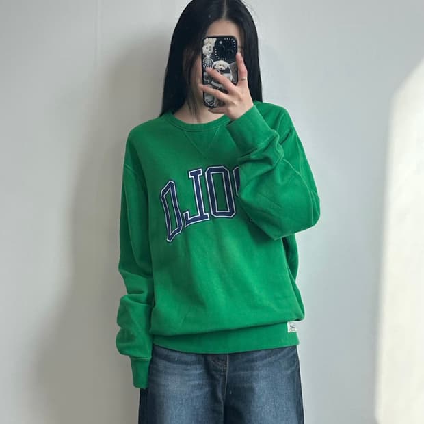 폴로 랄프로렌 QR 신형 스펠아웃 그린 맨투맨