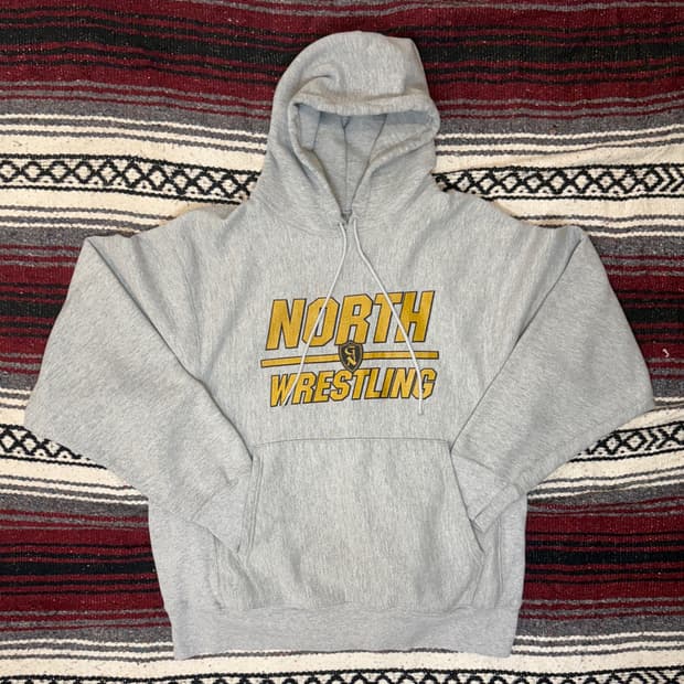 00s 챔피온 리버스위브 NORTH WRESTLING 후드티