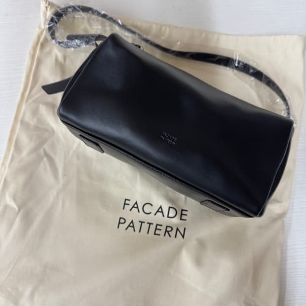 (새상품)파사드패턴 캐빈백 블랙