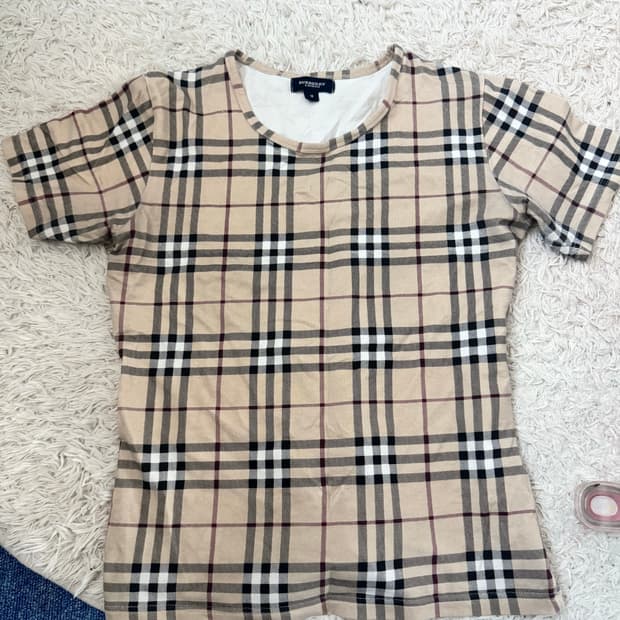 버버리노바체크 반팔