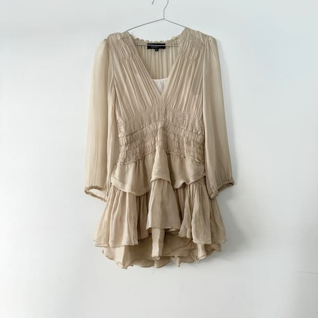 ISABEL MARANT ruffle chiffon mini ops 