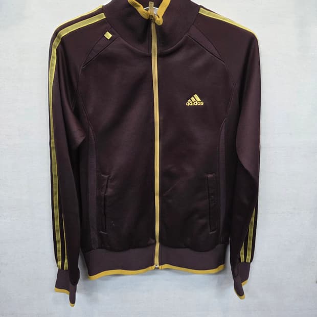 아디다스 올드스쿨 일본판 트랙탑 져지 브라운옐로우 m