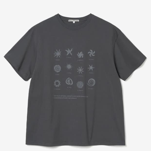 밀로아카이브 반팔 L 차콜 그레이