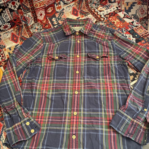 WHO.A.U Vintage line flanel check shirt