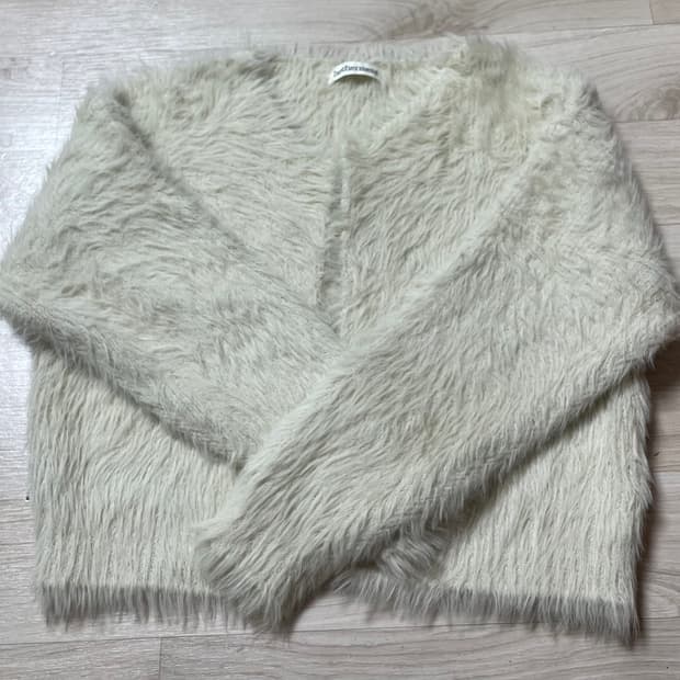 헤더먼트 테디 가디건 크림