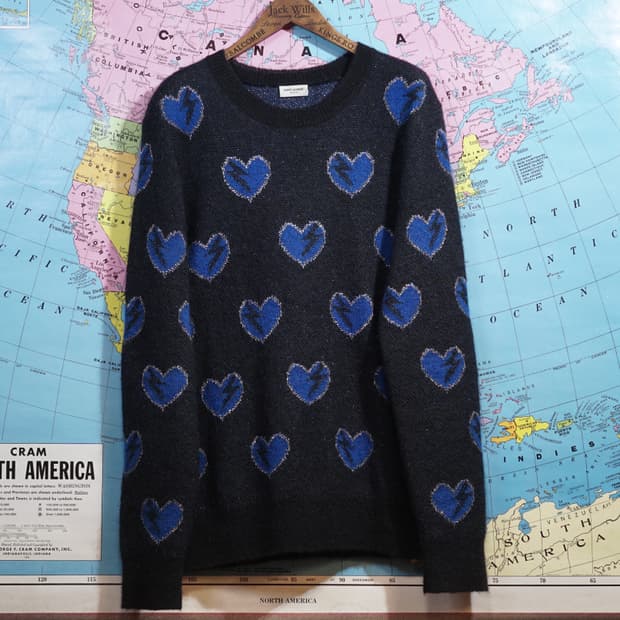 생로랑 에디슬리먼 라이트닝 니트