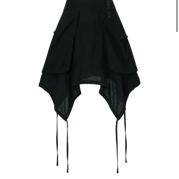 coyseio FAIRY STRING SKIRT BLACK