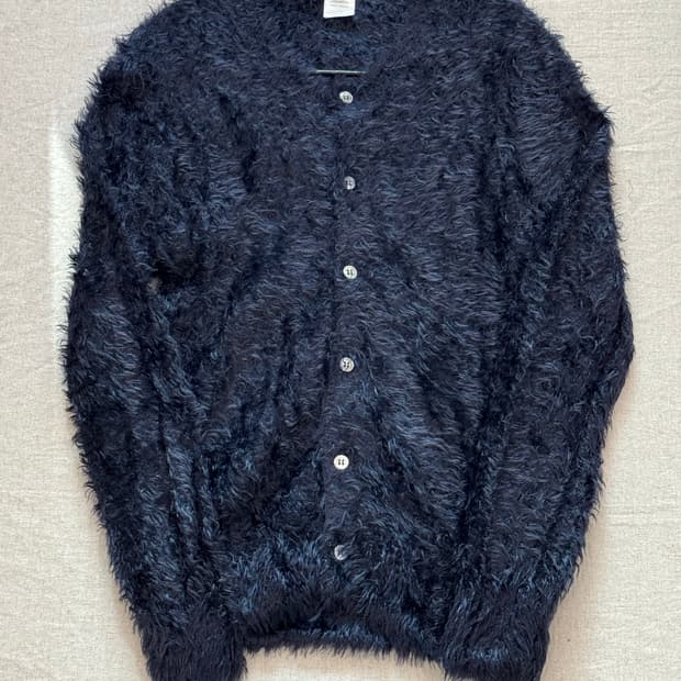 꼼데가르송 꼼꼼 샤기 가디건