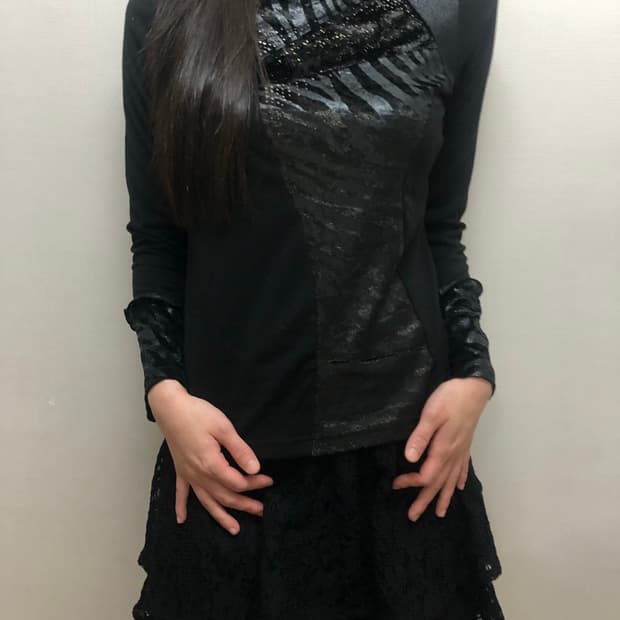 빈티지 블랙 오리엔탈 탑