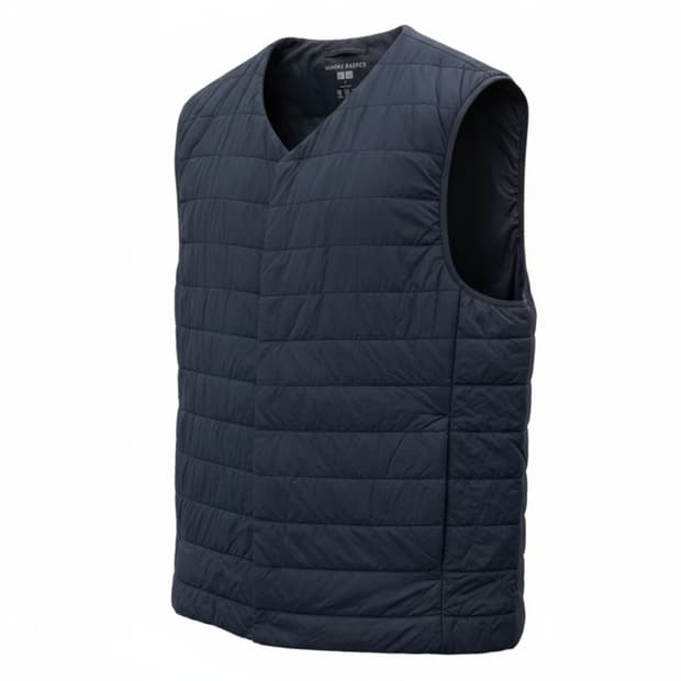 유니클로 웜 패디드 경량 브이넥 베스트 1831