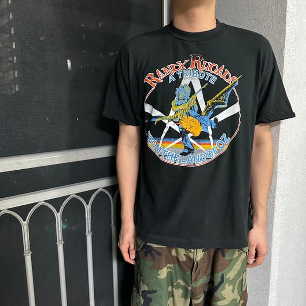 80s 오지 오스본 랜디 로드 빈티지 티셔츠