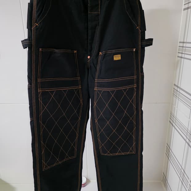 캐피탈 씬 캔버스 럼버 팬츠 블랙 3사이즈