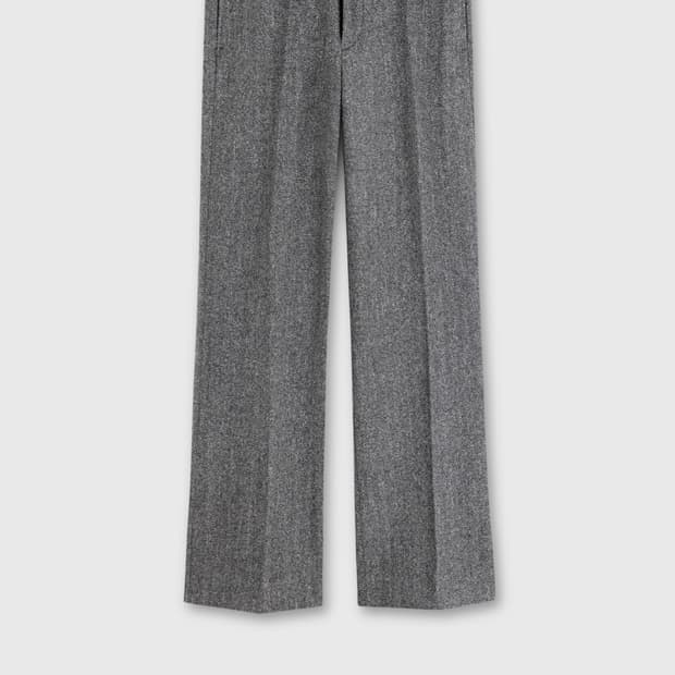 타일레 울 헤링본 플레어 팬츠 s