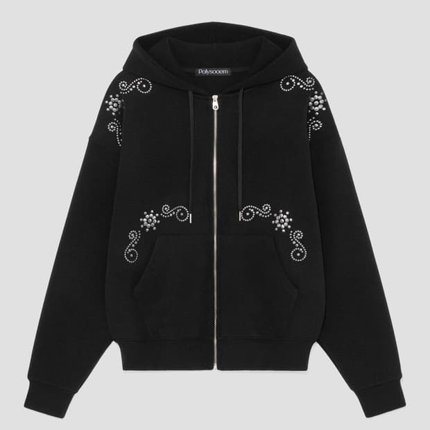 폴리수엠 스터드 후드집업