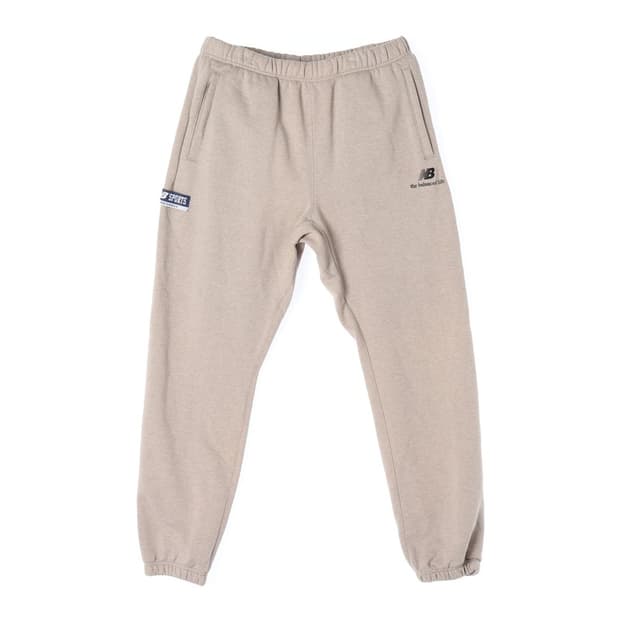 뉴발란스 베이지 기모 조거 팬츠