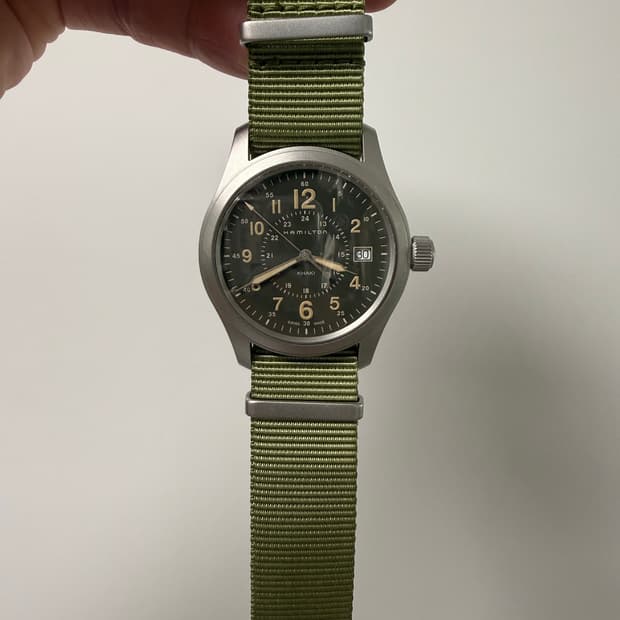 해밀턴 카키필드 쿼츠 38mm