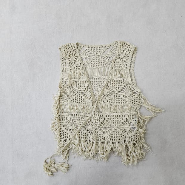 S 플라스틱아일랜드 프린지 오픈 베스트 0317Y