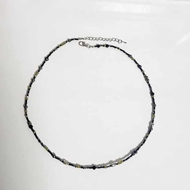 남자 블랙 올리브 목걸이