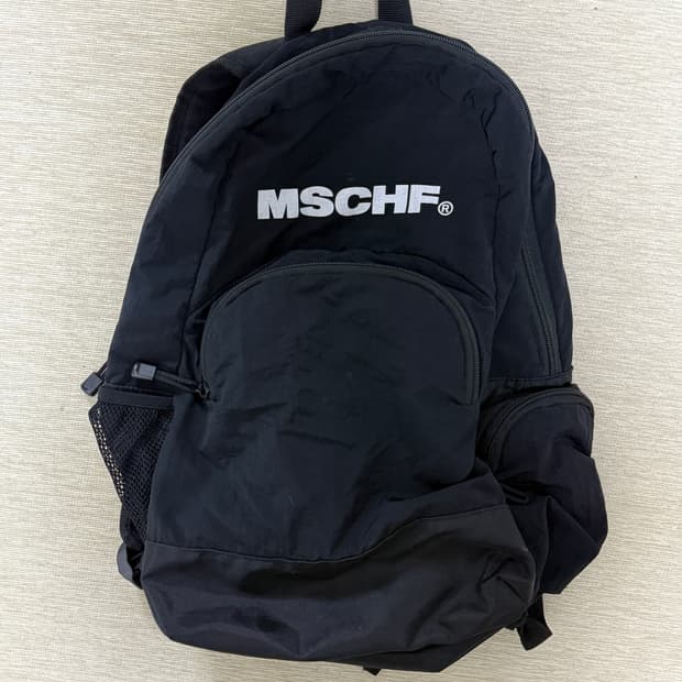 미스치프 나일론 백팩 블랙 mschf
