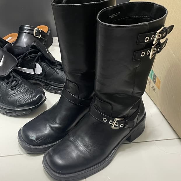 포멜카멜레 루나 바이커 롱부츠 5cm 240