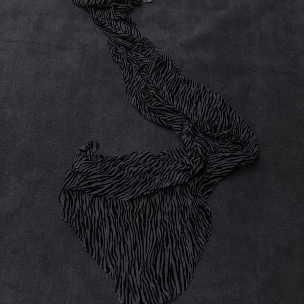 Vintage V-kei,punk leopard muffler