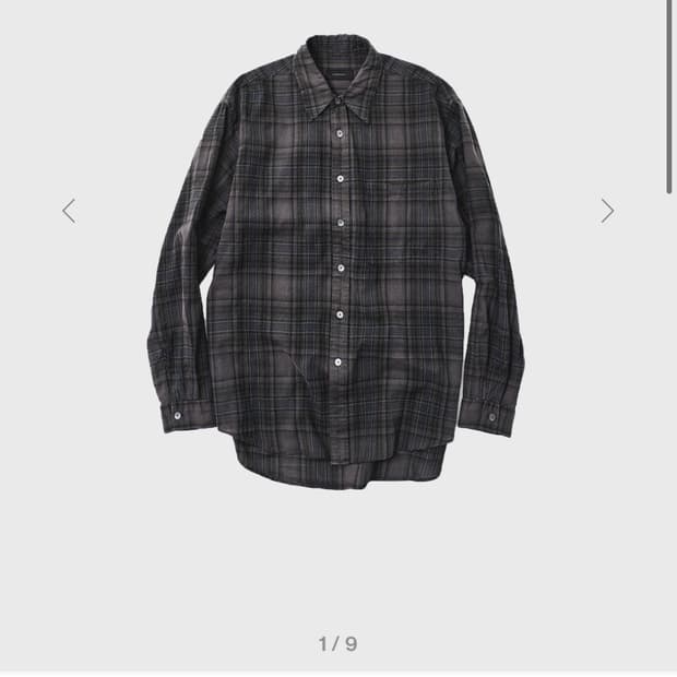 999휴머니티 EASY CHECK SHIRTS V16 차콜색