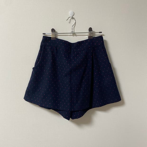 빈티지 사와코 도트 치마바지 